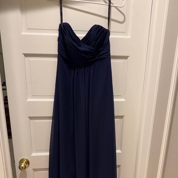 Alfred Angelo Navy Strapless Dress - Picture 1 of 2